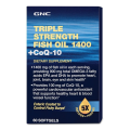 GNC Triple Strength Fish Oil With Coq10 Softgel 60 Capsule - Maintain Cholesterol & B.P 